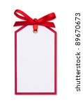 Close Up Of Card Note With Red...
