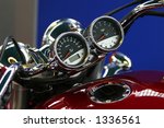 Classic bike detail of the speed-o-meters