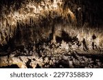 Cave stalactites and...