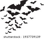 flock of bats vector icon | Shutterstock .eps vector #1937739139