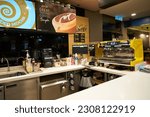Small photo of KUALA LUMPUR, MALAYSIA - CIRCA MARCH, 2023: Nuova Simonelli coffee machine as seen in McCafe at McDonald's restaurant.