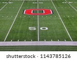 Small photo of COLUMBUS, OHIO/USA - JULY 27, 2018: Ohio Stadium its the home of the Ohio State Buckeyes football team. This historic landmark is also called The Shoe or Horseshoe.