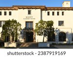 Small photo of COSTA MESA, CALIFORNIA - 12 NOV 2023: Scott Academic Center building on the campus of Vanguard University, the first 4 year college in Orange County