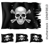 Three Types Of Pirate Flag....