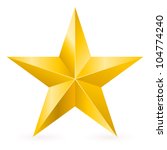 Shiny Gold Star. Form Of First. ...