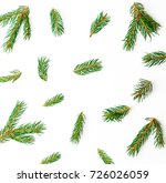 christmas pattern of green... | Shutterstock . vector #726026059