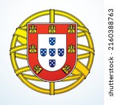 symbol from the fag of portugal.... | Shutterstock .eps vector #2160388763