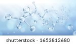 glass molecules model.... | Shutterstock .eps vector #1653812680