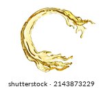 round oil splash isolation on a ... | Shutterstock . vector #2143873229