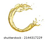 round oil splash isolation on a ... | Shutterstock . vector #2144317229