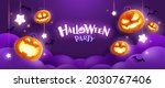 happy halloween. group of 3d... | Shutterstock .eps vector #2030767406