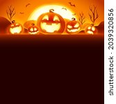 happy halloween. jack o lantern ... | Shutterstock . vector #2039320856