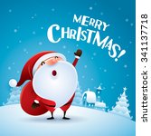 Christmas Santa Cartoon Card Free Stock Photo - Public Domain Pictures