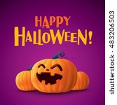 happy halloween   | Shutterstock .eps vector #483206503