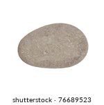 Stone Granite Isolated On White