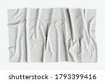 white cloth fabric banner. 3d... | Shutterstock . vector #1793399416