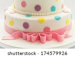 details of a birthday cake ... | Shutterstock . vector #174579926
