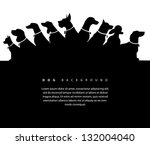 Dog Silhouette Background. Eps...