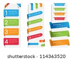 colorful web stickers  tags and ... | Shutterstock .eps vector #114363520