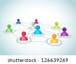 social network abstract... | Shutterstock .eps vector #126639269