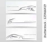 silhouette of car. vector... | Shutterstock .eps vector #125466419
