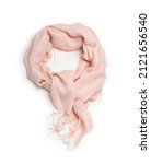 warm cashmere scarf isolated on ... | Shutterstock . vector #2121656540