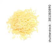 Pile Of Grated Cheddar Cheese...