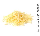 Pile Of Grated Cheddar Cheese...