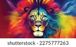  creative colorful lion king...