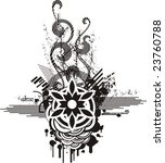abstract grunge design in black ... | Shutterstock .eps vector #23760788