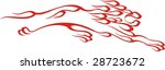 flaming lion vector... | Shutterstock .eps vector #28723672