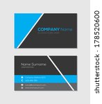 modern business card template | Shutterstock .eps vector #178520600