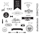 hipster style vintage design... | Shutterstock .eps vector #208427413