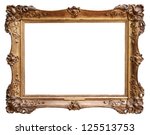 Wooden vintage frame isolated...