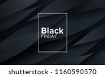 black friday sale poster.... | Shutterstock .eps vector #1160590570