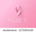 breast cancer awareness pink... | Shutterstock .eps vector #1173324130