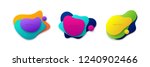 liquid gradient colors shapes... | Shutterstock .eps vector #1240902466