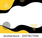 yellow and black backgrond with ... | Shutterstock .eps vector #2057817500