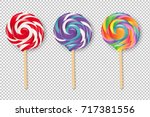 Lollipop Set, Vector Illustration