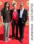 Small photo of LOS ANGELES - JUN 5: Eduardo Franco, Joseph Quinn, Jamie Campbell Bower at the 2022 MTV Movie and TV Awards at Barker Hanger on June 5, 2022 in Santa Monica, CA