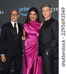 Small photo of LOS ANGELES - APR 25: Stanley Tucci, Priyanka Chopra Jonas, Richard Madden at the Citadel Series Premiere at the Culver Theater on April 25, 2023 in Culver City, CA