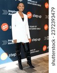 Small photo of LOS ANGELES - OCT 6: Melanie Liburd at the Step Up's Annual Inspiration Awards at the Skirball Center on October 6, 2023 in Los Angeles, CA