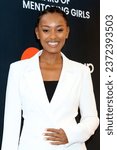 Small photo of LOS ANGELES - OCT 6: Melanie Liburd at the Step Up's Annual Inspiration Awards at the Skirball Center on October 6, 2023 in Los Angeles, CA