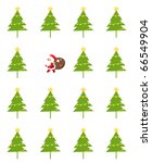 santa and tree | Shutterstock .eps vector #66549904
