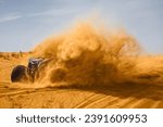 sand dune bashing offroad. utv rally buggy