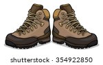 Hiking Shoes  Boots  Vector...