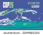 cop 26 glasgow 2021 vector... | Shutterstock .eps vector #2049882203