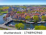 Aerial From The City Enkhuizen...