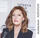 Small photo of New York, NY, USA - April 19, 2016: Actress Susan Sarandon attends 'The Meddler' premiere during the 2016 Tribeca Film Festival at the John Zuccotti Theater at BMCC Tribeca Performing Arts Center, NYC