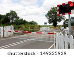A Railway Level Crossing In The ...